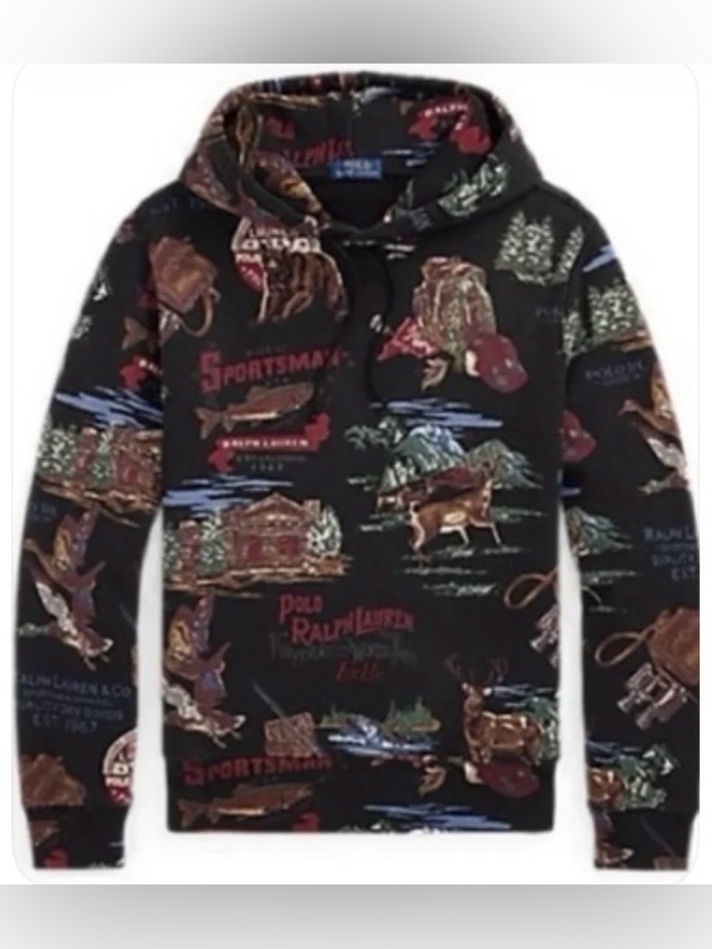 Ralph Lauren Polo Sportsman Hoodie W Side Pockets - Men’s Small $298